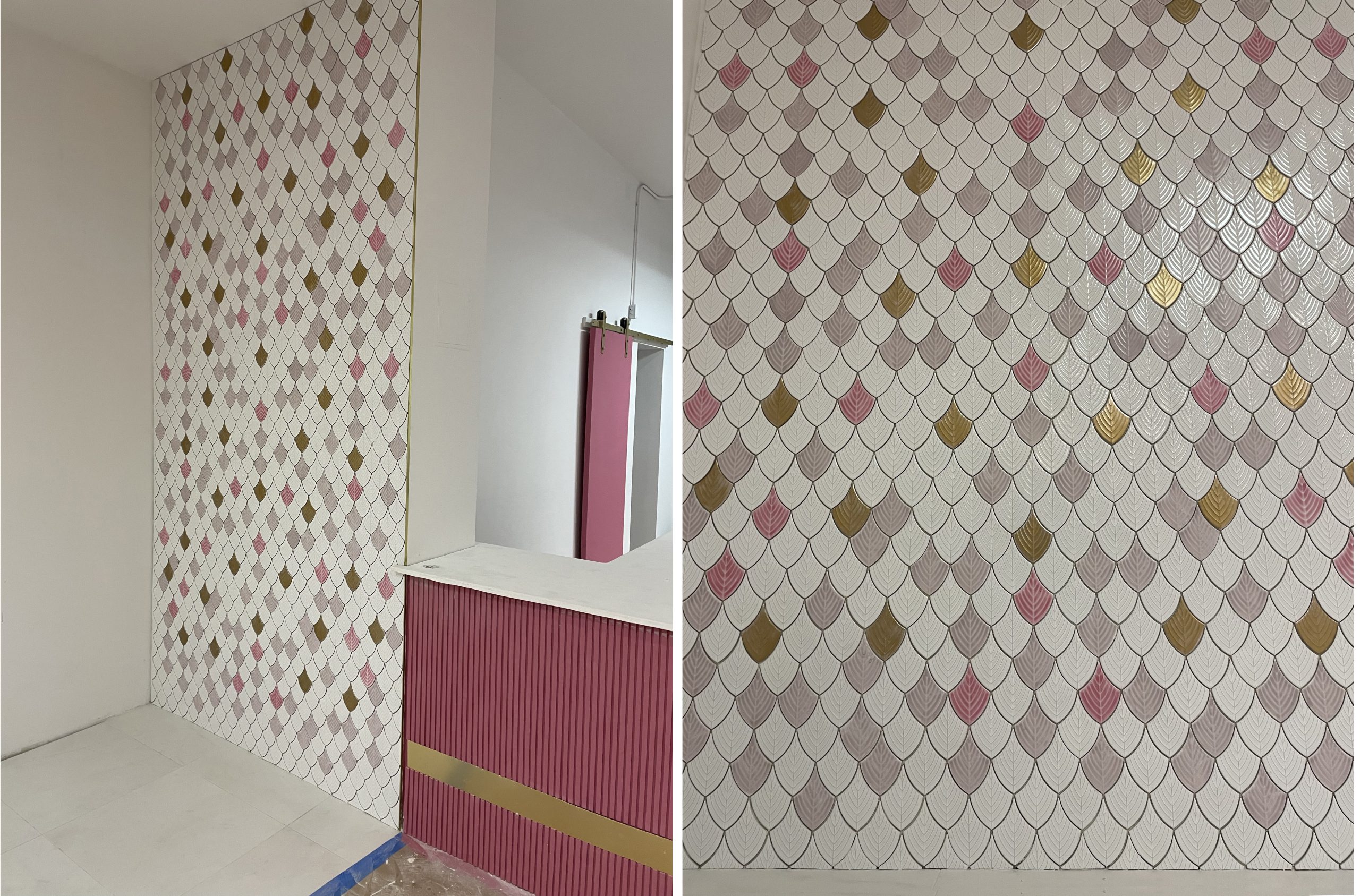 Custom mosaic feature wall -from design to installation